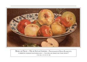 01.01.01.39—Bowl of Fruit—Oil by Istvan Lehner